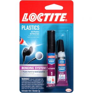 Loctite Super Glue Plastics Bonding System with Activator