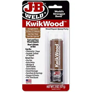J-B Weld 8257 KwikWood Wood Repair Epoxy Putty Stick