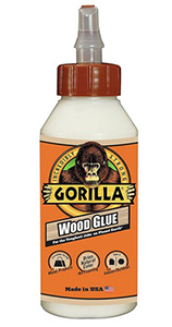 Gorilla Wood Glue, 8 Ounce Bottle, Natural Wood Color