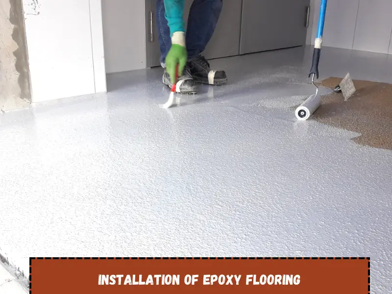 installation of epoxy flooring