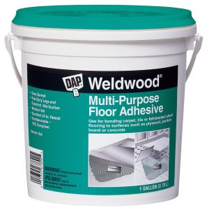 DAP 142, Gallon 00142 Weldwood Multi-Purpose Floor Adhesive, White